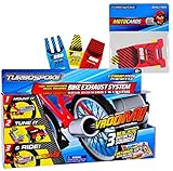 TurboSpoke Bicycle Exhaust System Add-On Accessory _ with BONUS MotoCard Refill 3-Pack _ Bundle