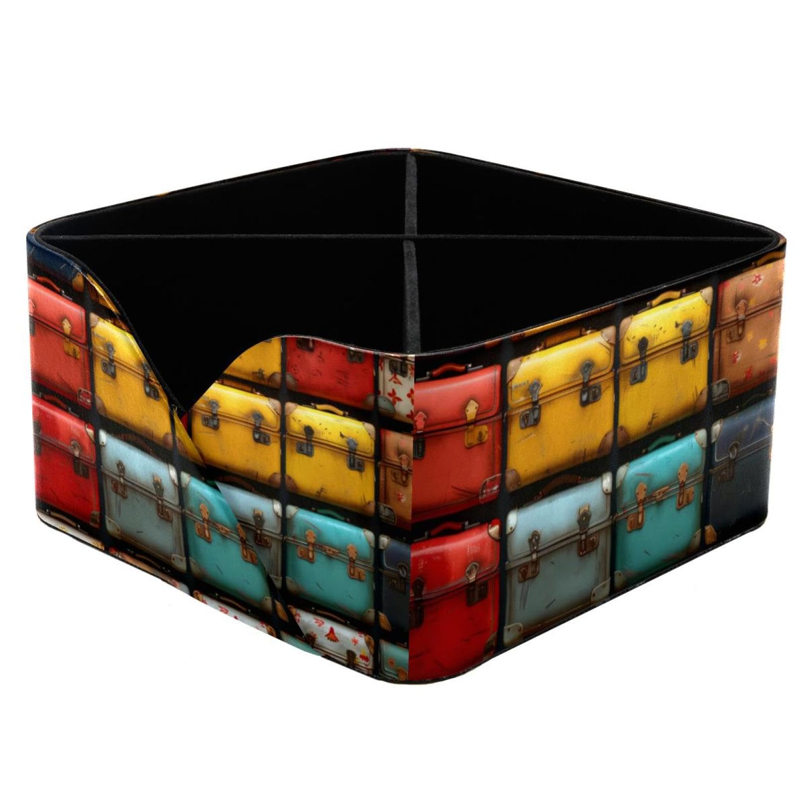 Boîte de rangement à compartiments style valise pour ordonner vos cosmétiques de salle de bain