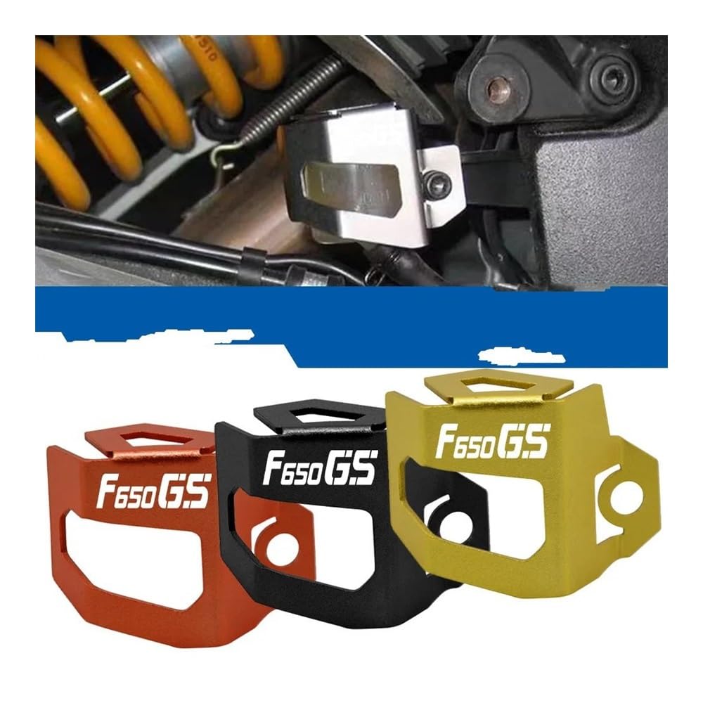 Posteriore Freno Fluid Reservoir Cover Protettiva Per B&MW F650GS F 650 GS 2008-2012 2011 2009 2010 F650 GS F 650GS Moto CNC Posteriore Serbatoio Fluido Freni Protezione Copertura Della Protezione