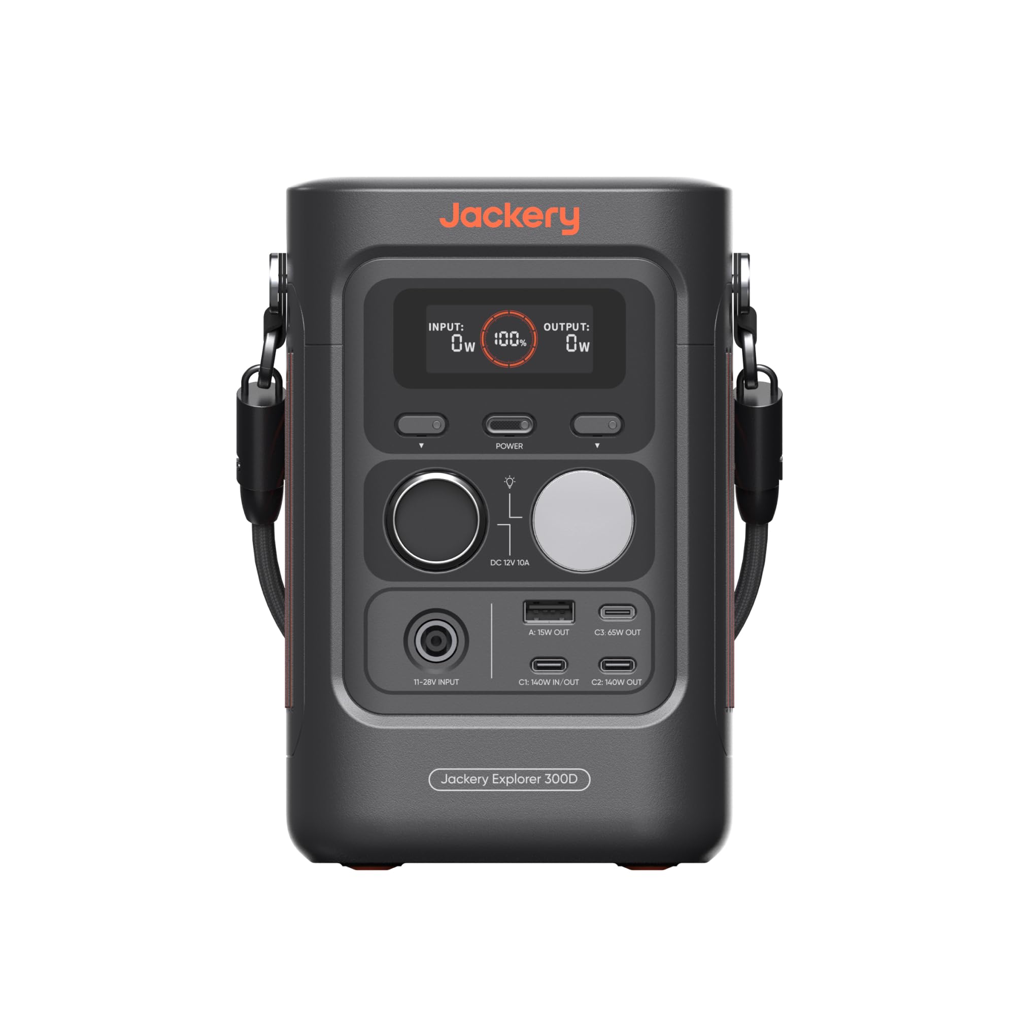 Jackery Explorer 300D Station Électrique Portable, 288Wh Batterie LFP, Câble 2 en 1 pour Porter et Charger, 5 Portes USB-C/USB-A/CC 300W, Générateur Solaire Léger pour Activité Extérieur, Télétravail