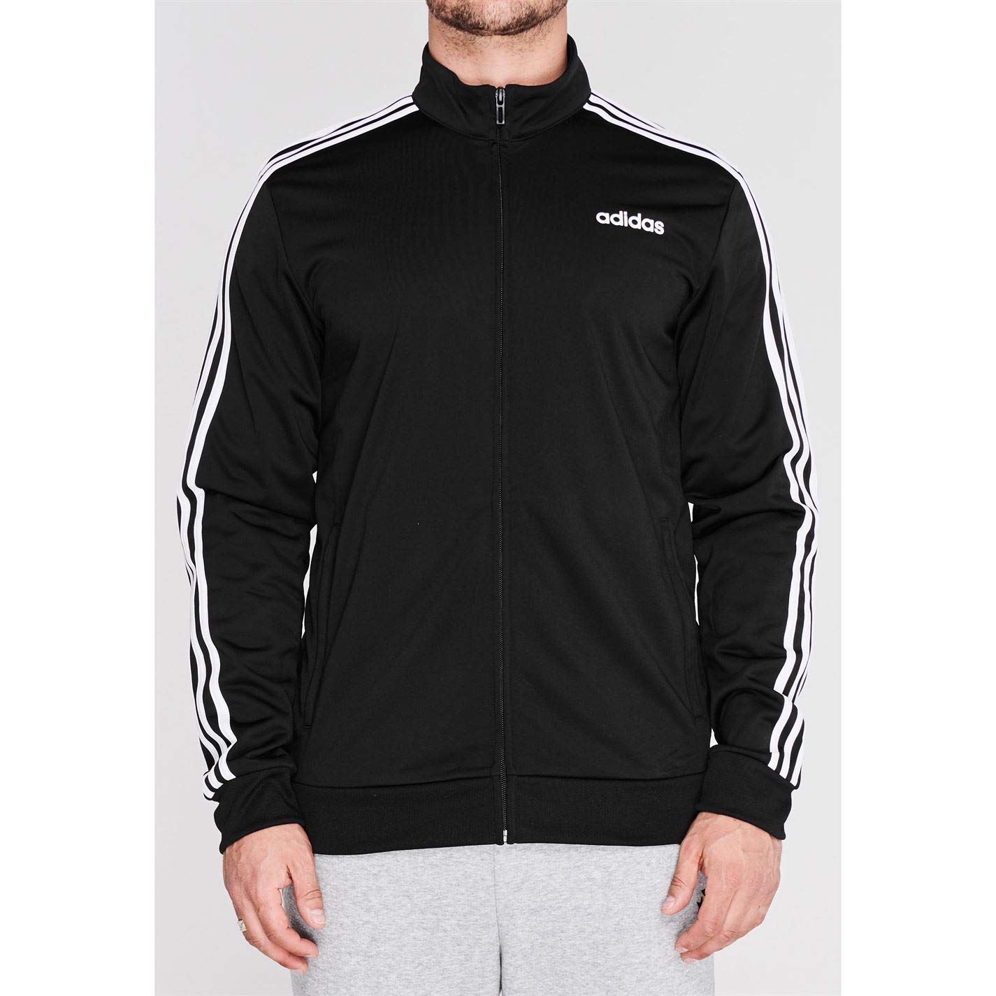 adidas Essentials Warm-up 3-stripes Track Jacket Track Top Hombre (Pack de 1)