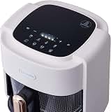 Tayama 4.5L White Glass Air Fryer, see thru glass pot easy to clean oil-free cooking — image 5
