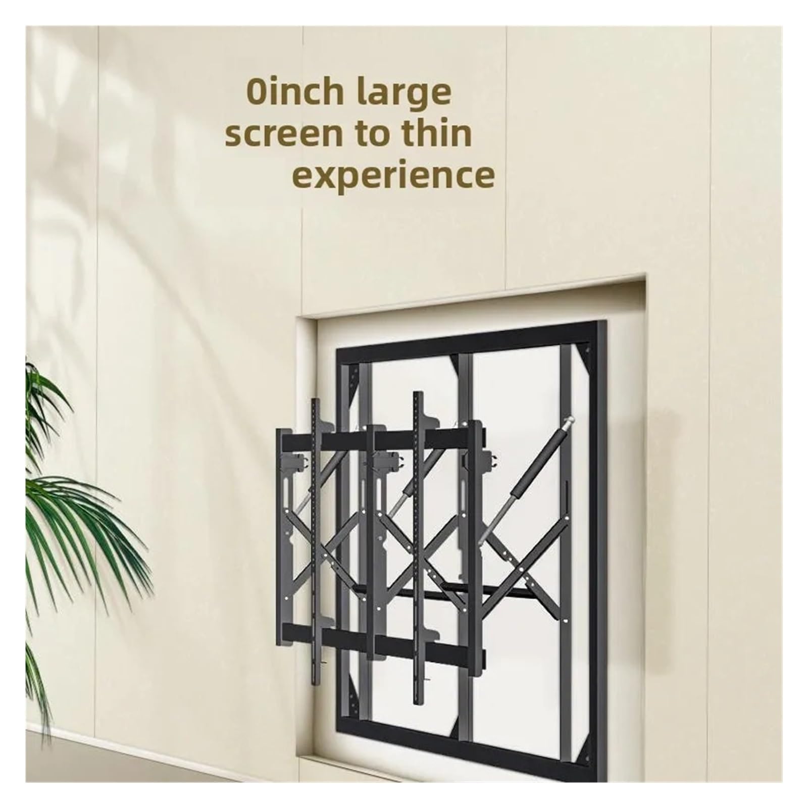 Adatto for TV LCD Da 49-50 Pollici, Staffa Idraulica Pull-push Pieghevole Integrata(Vertical installatio)