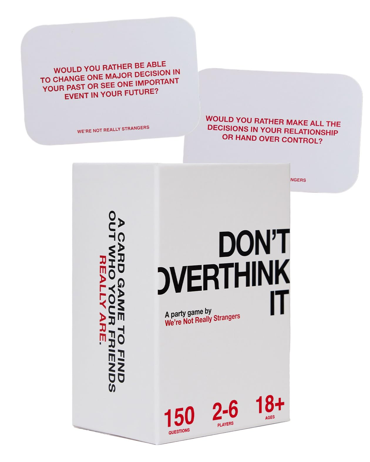 Don't Overthink It Conversation Card Game by We’re Not Really Strangers