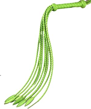 Professional Handwoven Leather Bullwhip for Whip Artistry & Performance - 9-Tail Design for Skill Training, Rhythmic Cracking, Circus Acts