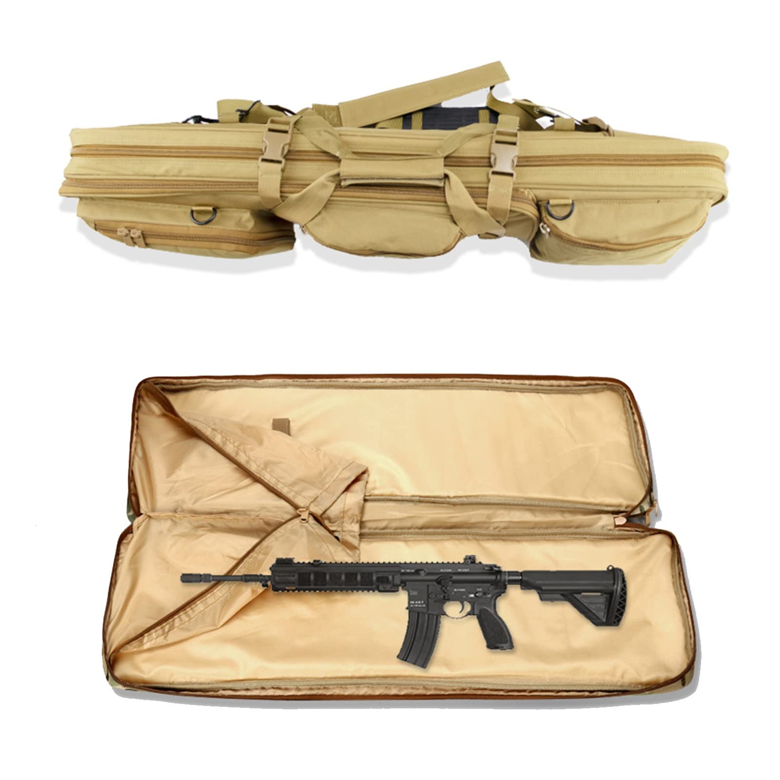 Custodia per Fucile, Fodero Porta Fucili Imbottito, Borsa per Fucile da Caccia,Fucile di Canna da Pesca Borsa per Caccia, Campeggio e Outdoor Sport,Tessuto Oxford 600D Resistente e Impermeabile