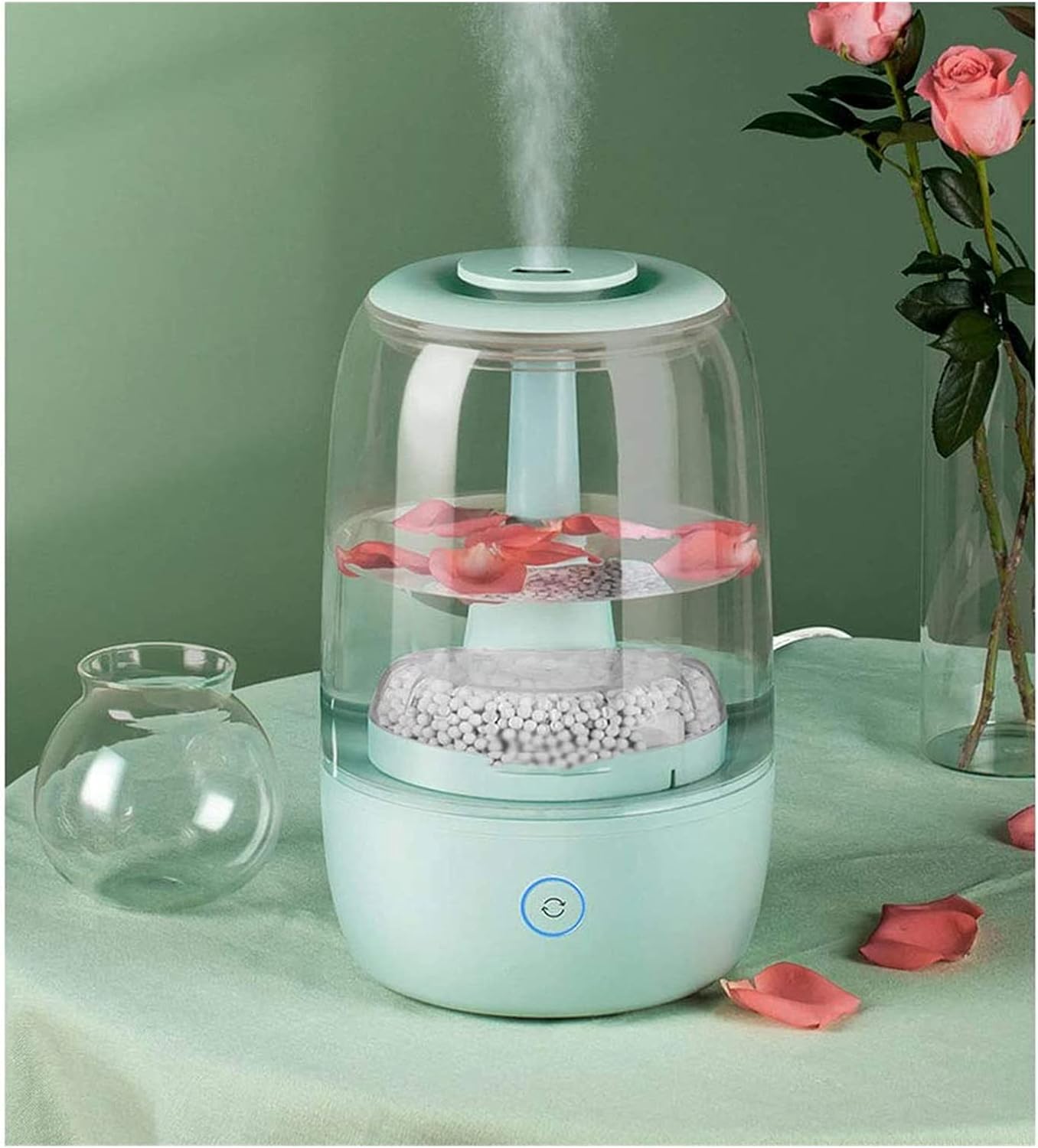Humidifier with 28 Decibels Safety Protection Adjustable Mist Easy to Clean Material Tank with 3.5 Liter Capacity
