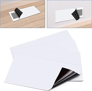 Wintcomfort Magnetic Vent Cover, 5.5 x 12 inch Floor Register Air Vent Covers, Air Vents Magnetic Sheet for AC & Heating, Registers & Grilles, HVAC, White, Pack of 4