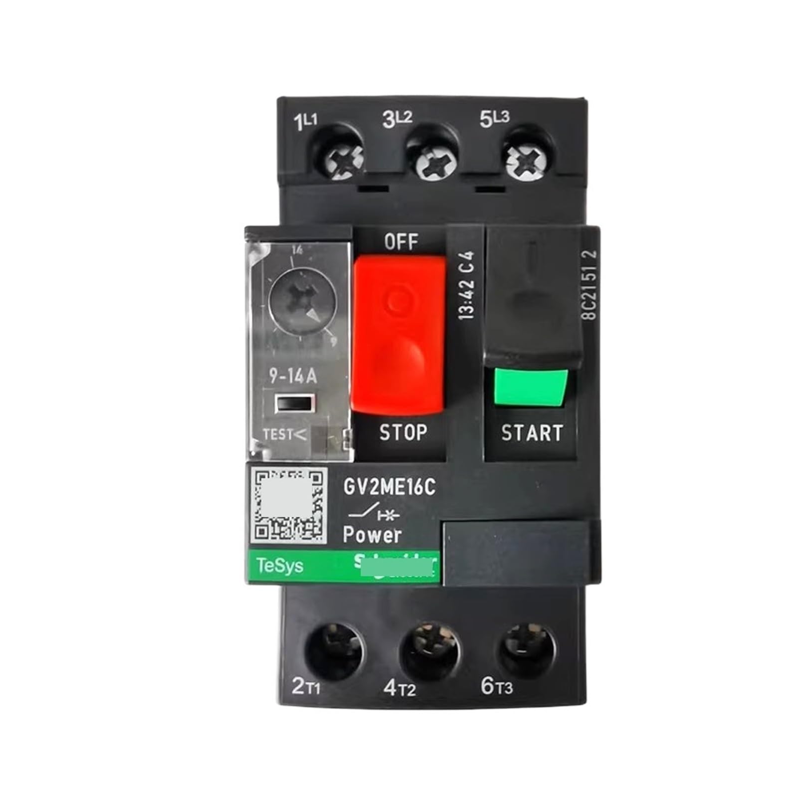 Disjoncteur GV2-ME16C 3 pôles 9-14 A thermomagnétique pour commande moteur