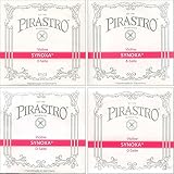 Pirastro Synoxa 4/4 Violin String Set - Medium Gauge with Ball-end E
