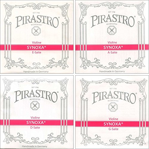 Pirastro Synoxa 4/4 Violin String Set - Medium Gauge With Ball-End E #TOP19