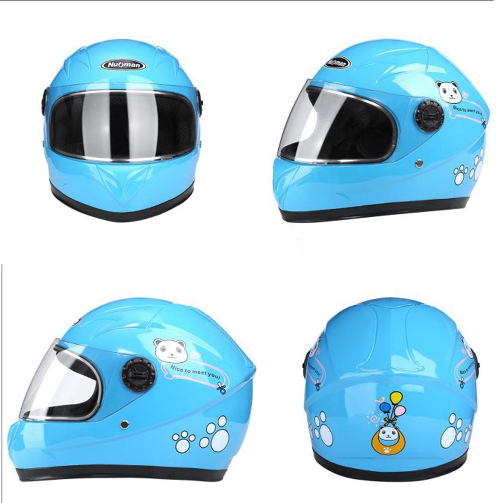 Casque De Moto Pour Enfants Certifié DOT/ECE, Casque Avec Visière Et Mentonnière À Dégagement Rapide, Casque De Moto Ouvert Conçu Pour Les Enfants De 3 À 16 Ans B,48-55cm