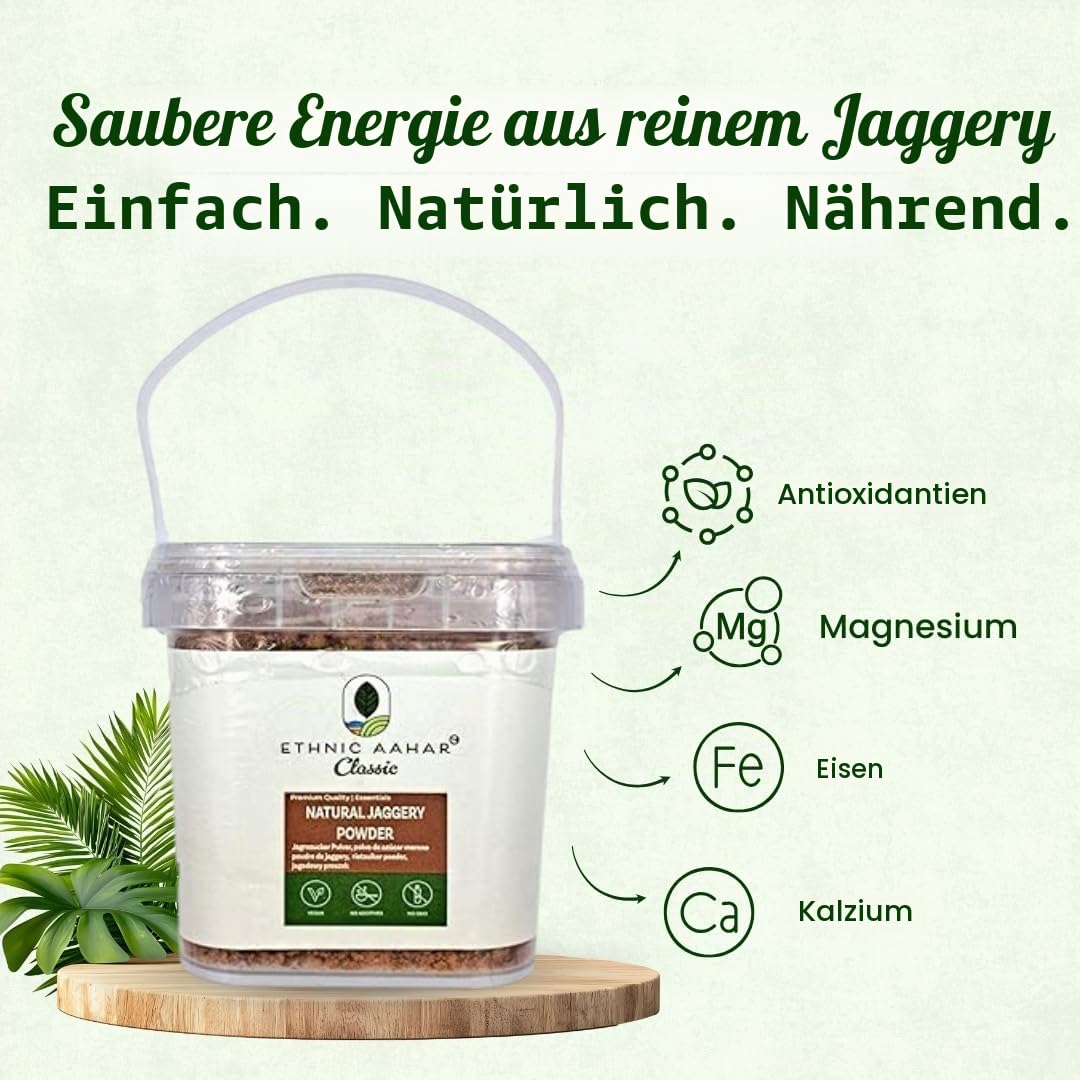 Ethnic Aahar Natural Jaggery (Pulver, 450 g)