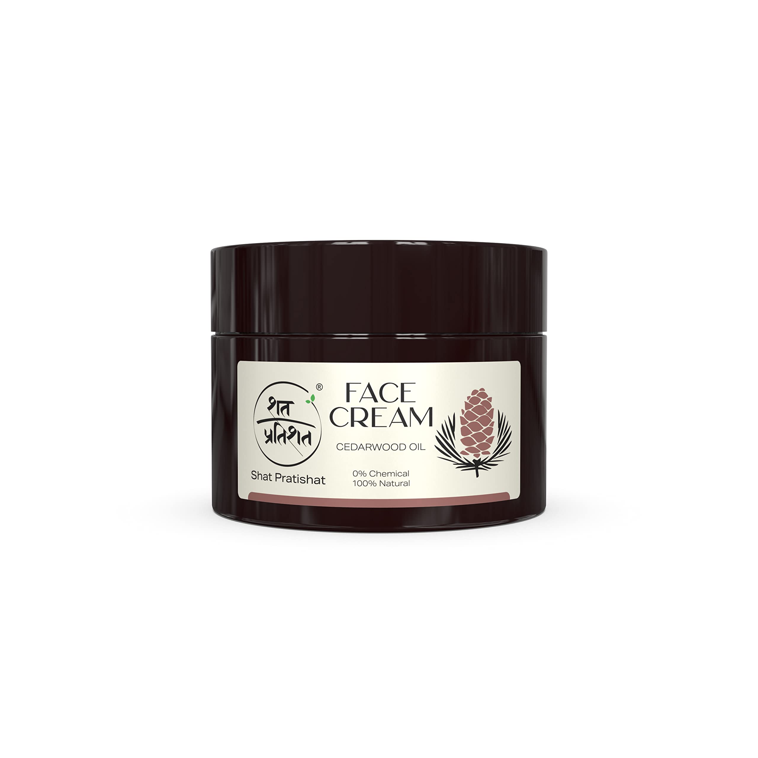 Shat PratishatFace Cream Moisturizer 100 Gm | Cedarwood & Neroli Essential Oil | 0% Chemical 100% Natural