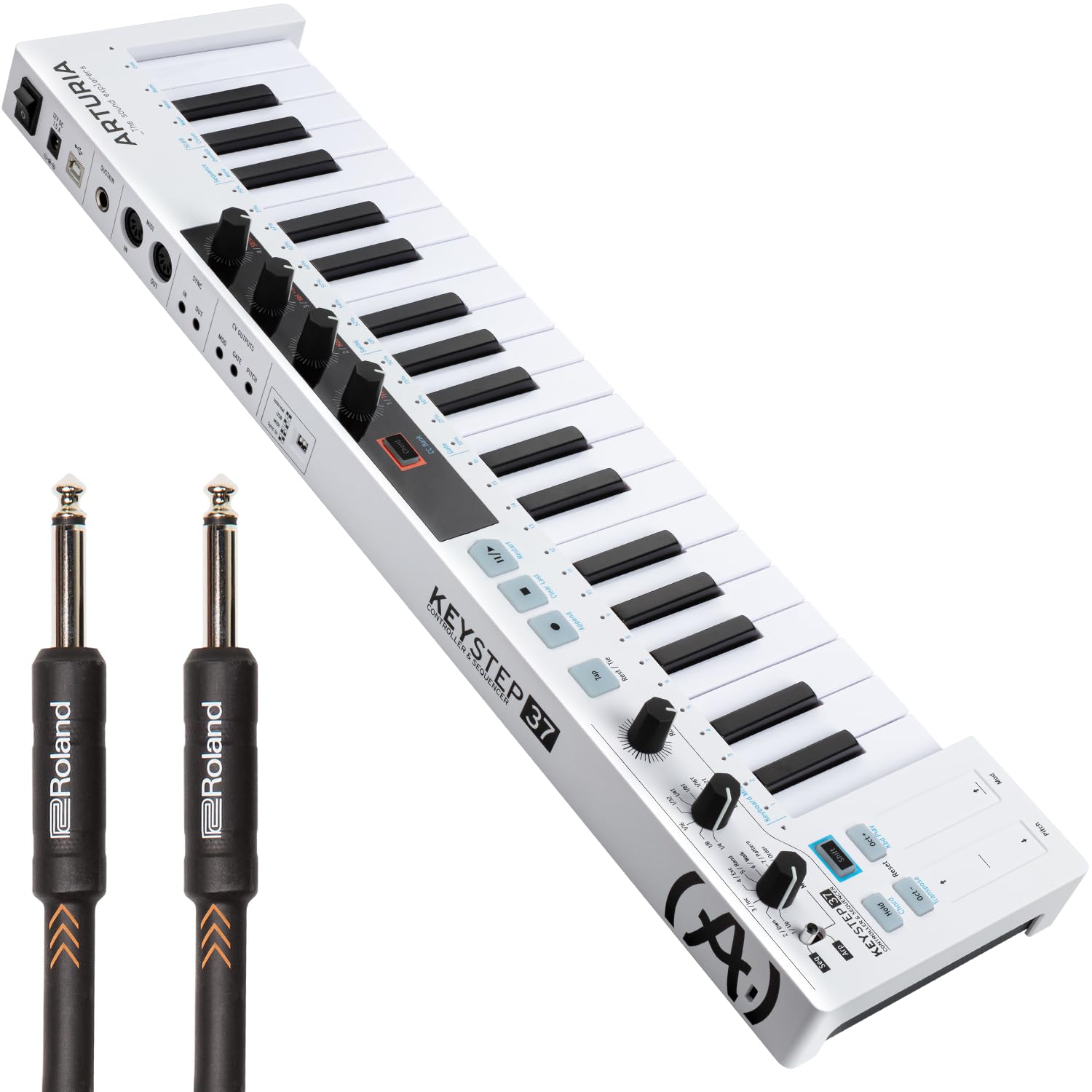 Arturia KeyStep 37 and 10-ft Instrument Cable Bundle