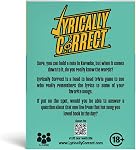 Lyrically Correct '90s R&B Expansion Pack Music Trivia Card Game | Add-On, Finish the Lyrics Challenge, Fun for Adults, Party or Family Night