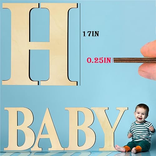 Vista 72 de Números de madera grandes de 15 pulgadas 1, número de madera en blanco 1, grandes números de madera sin terminar para manualidades DIY, grandes