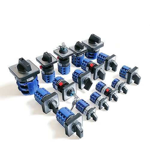 Miniatura 5 de Interruptor selector de cambio universal, interruptor de transferencia de energía, 2 posiciones 8 terminales, LW26-32 C042 380V 32A Motor,