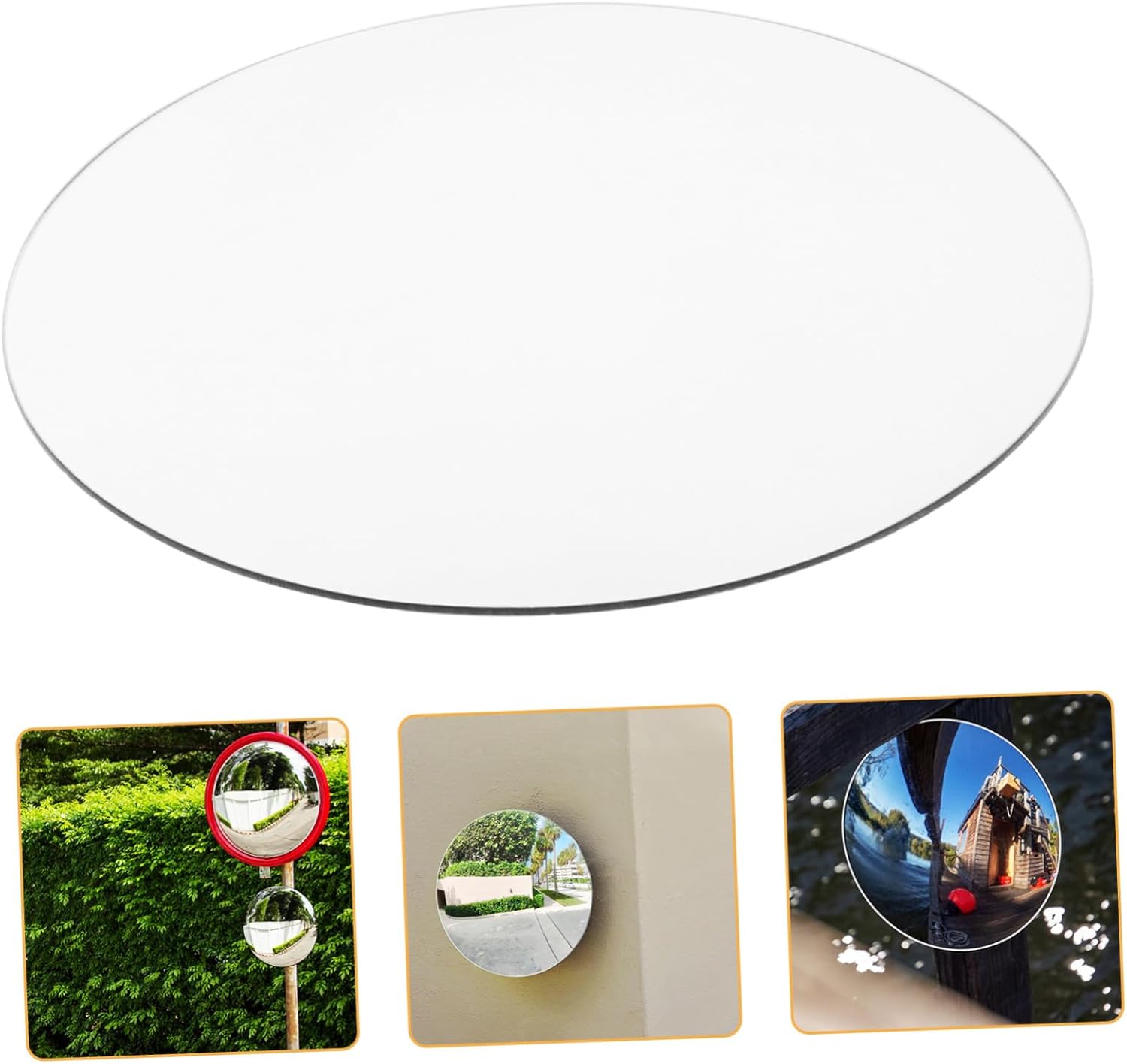 Cabilock Indoor Convex Traffic Mirror Mirror for Living Room Outdoor Wide Angle Safety
