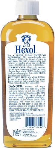 Miniatura 6 de Hexol Limpiador y desodorante general concentrado Deoderant, 16 onzas líquidas, 6 botellas, 96 onzas líquidas