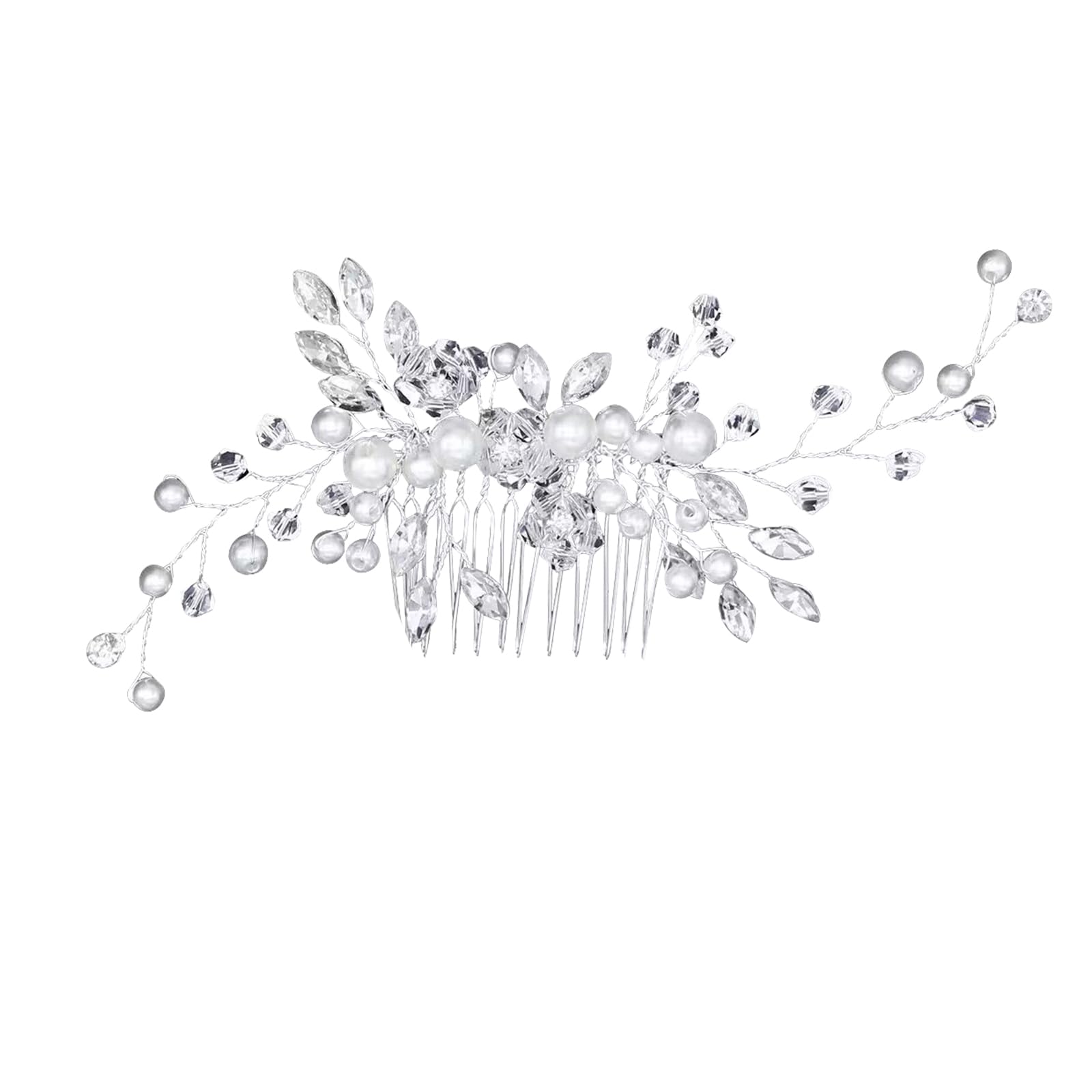 Peinetas Para El Pelo Boda, Tocados De Pelo Boda, Tocados De Novia Tocados De Boda Invitada, Con Perlas Y Diamantes De Agua, Tocados Elegantes Para Boda Nupcial