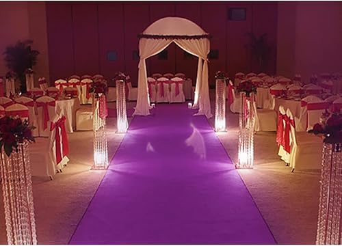 Miniatura 2 de HUAHOO - Alfombra para pasillo, Accesorios para bodas, 2mm, Alfombra color rojo para pasillo, tapete para escalones y repetir la demostración,