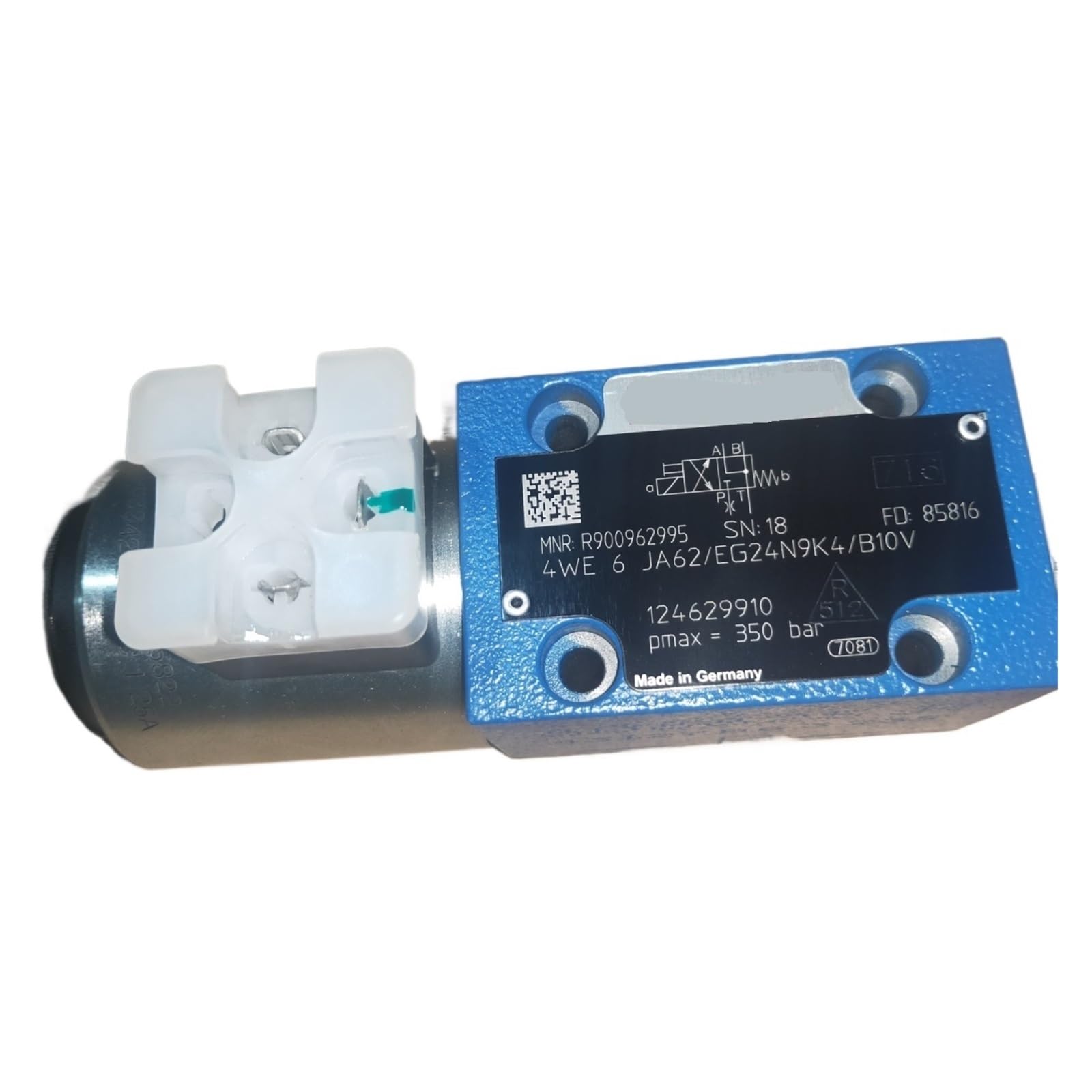 SSDXFJZR 4WE6JA62/EG24N9K4 4WE6JA6X/EG24N9K4 R900561290 4WE6JA62/EG24N9K4/B10V MNR:R900962995 Hydraulic Solenoid Valve(R900561290)