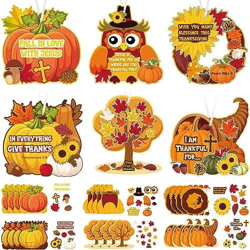Amazon.com: 600 PCS Fall Foam Stickers - Thanksgiving Turkey, Maple ...