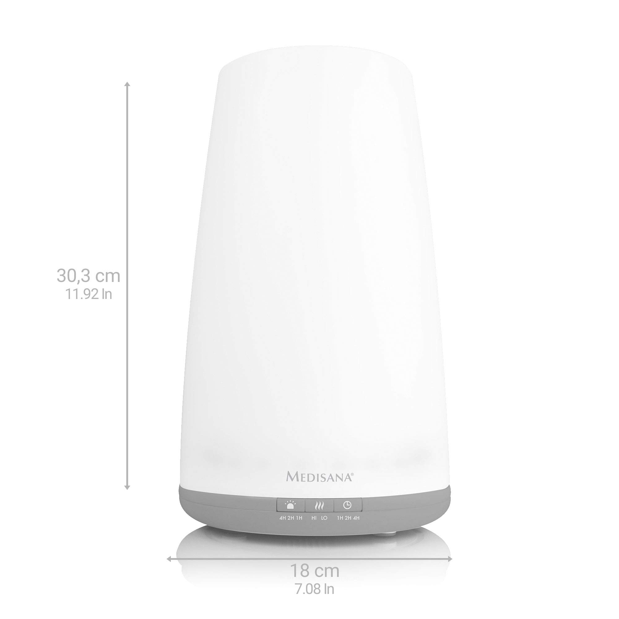 Medisana AH 670 Luftbefeuchter Ultraschall - Luftreiniger mit Aromafach und Vorheizfunktion, Vernebler mit Fernbedienung für Wohn- und Schlafzimmer für trockene Luft, 1,8 L