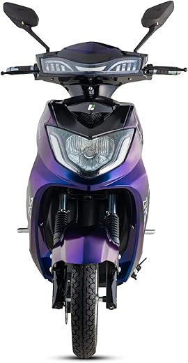 Kinetic Green Zing High Speed Electric Scooter With Charger - Magic Blue - Ex-Showroom