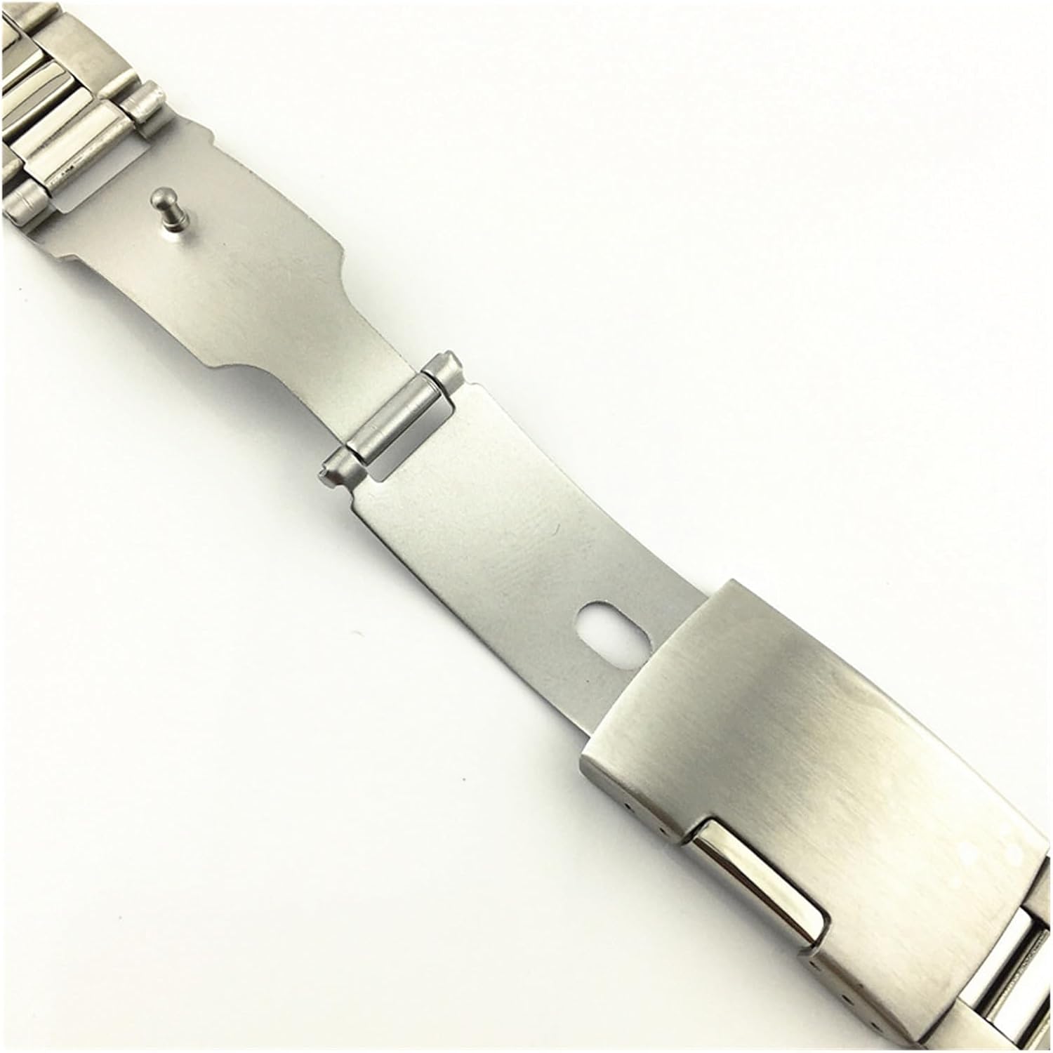 SUNJIA 18 20 22 24 26 28mm Solid Stainless Steel Strap Watchband Metal Folding Buckle Replacement Band Watch Accessories