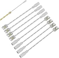 Vista 12 de PAUTIX Conectores de 0.315 pulgadas para tiras de luces LED COB de 2 pines, 4 conectores transparentes sin huecos, 4 extremos dobles, 1 enchufe