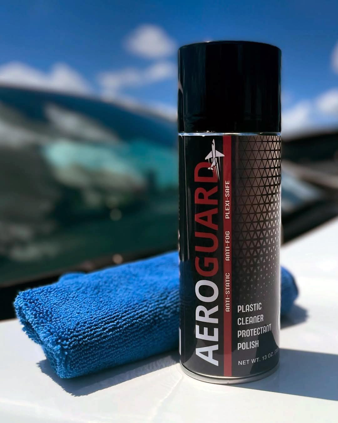 AeroGuard Acrylic and Plastic Windscreen Cleaner, Polish and Protectant for Aviation (13 oz)
