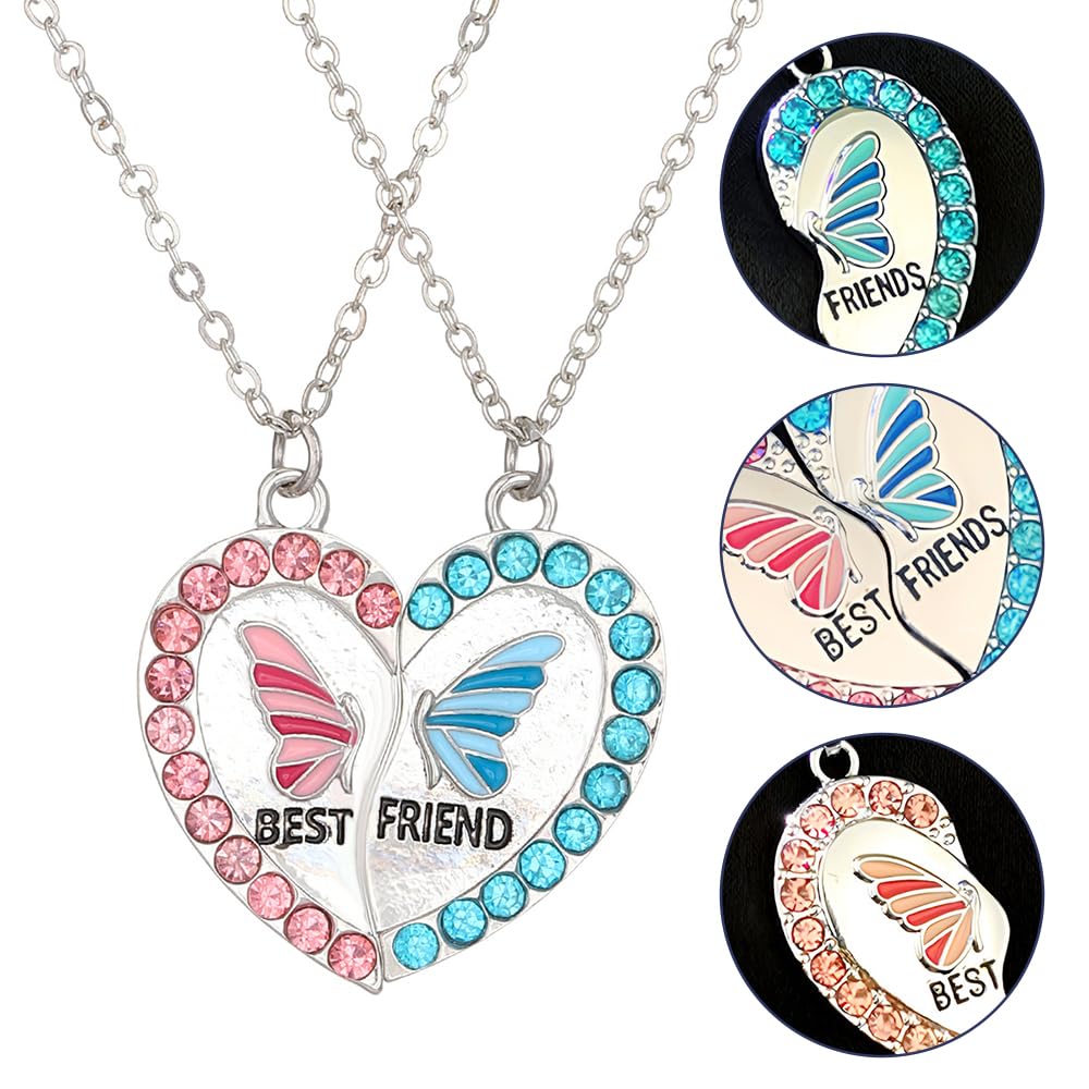 2 Collane Amicizia Per BFF - Cuore Spezzato, Regalo Per Migliori Amiche (Set Da 2) - Foto 4