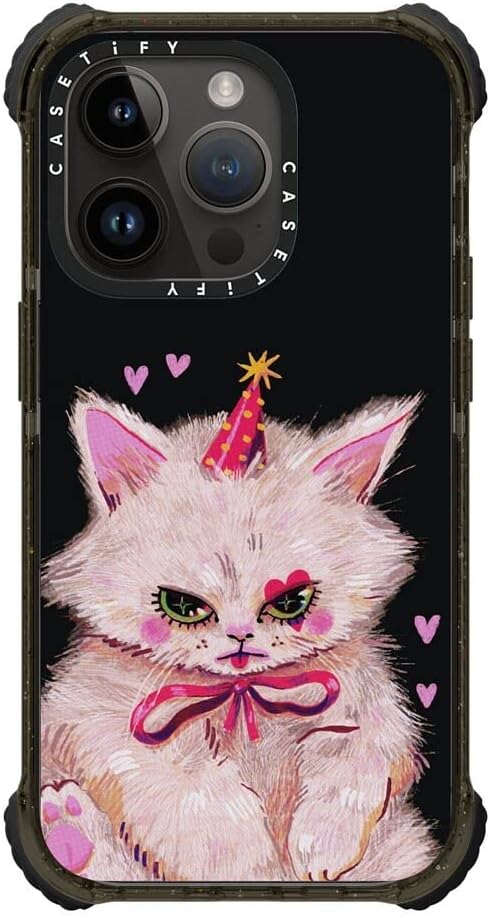 CASETiFY Ultra Impact Case for iPhone 14 Pro Glossy Black Batch 3 Prints