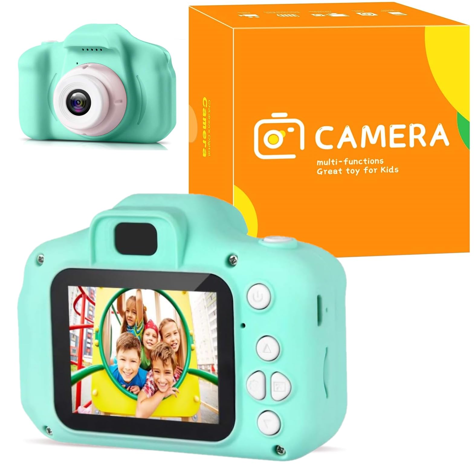 CADDLE & TOES Kids Camera, Christmas Birthday Festival Gifts for Girls or Boys Aged 3-12 Years Old, Kids Digital Camera for Kids with Video, HD Digital Camera Toys for Kids (Camy Green) (B0BQWR9JN7) Amazon Price History, Amazon Price Tracker
