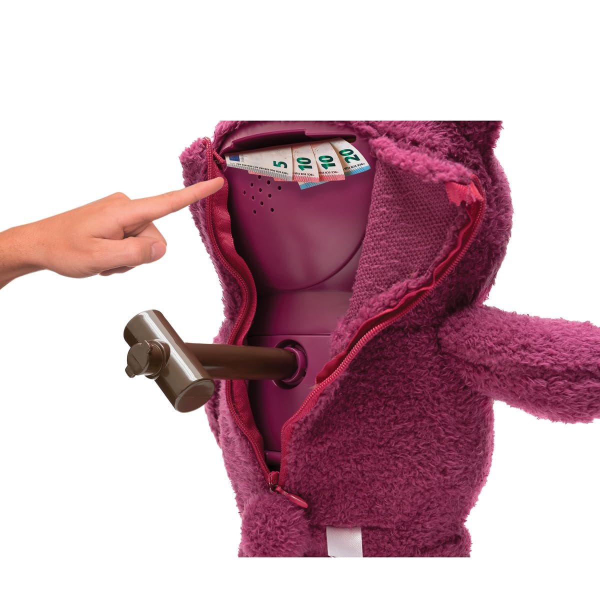 LEXIBOOK, Lotso Hucha Electrónica, JG140TS1LXB | Hucha electrónica, rojo/rosa