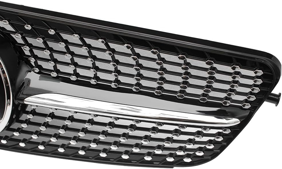 Diamond radiator front grille for Mercedes Benz C class W204 2007-2014