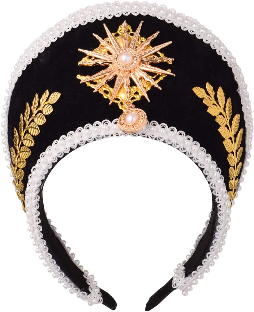 Anne Boleyn Hat Headpiece Elizabethan Headwear Tudor Coronet Hood Hat