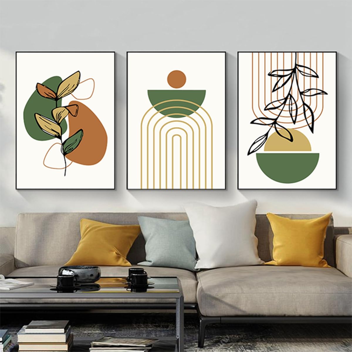 HMDKHI Modern Bohemian Abstract Poster Wall Decoration, Beautiful Botanical Pictures Poster Wall Art - Image 4