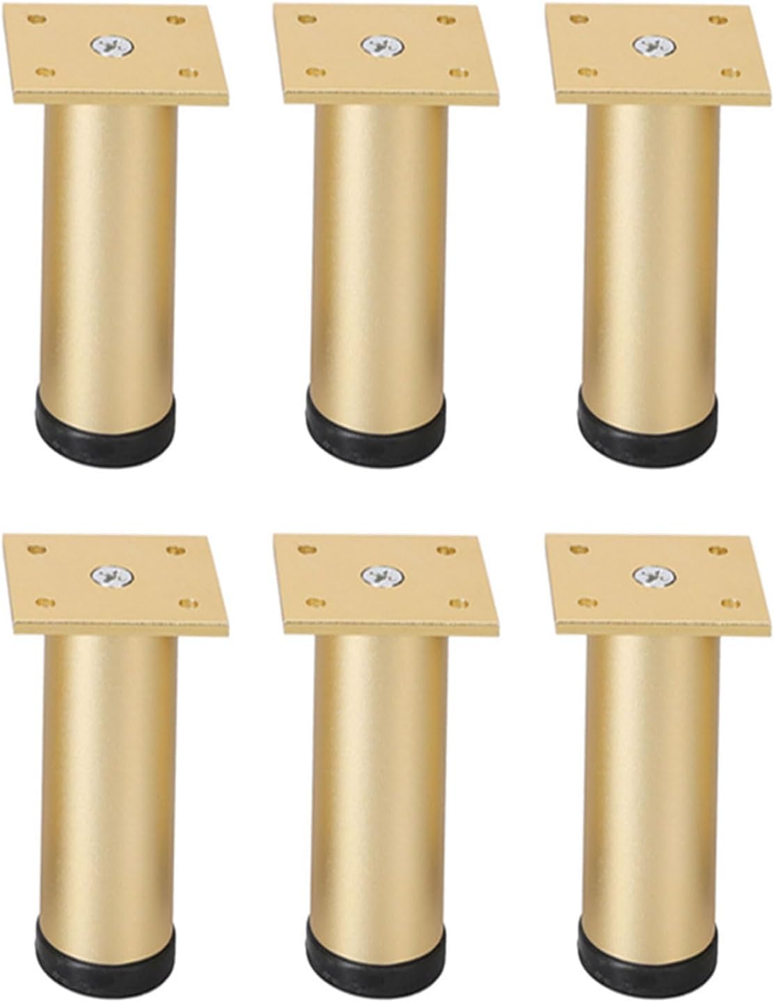 6pcs Adjustable Bed Risers with Antislip Base Load-Bearing Replacement Leg Furniture Extenders for Beds and Tables Modern Styles Bed Elevator