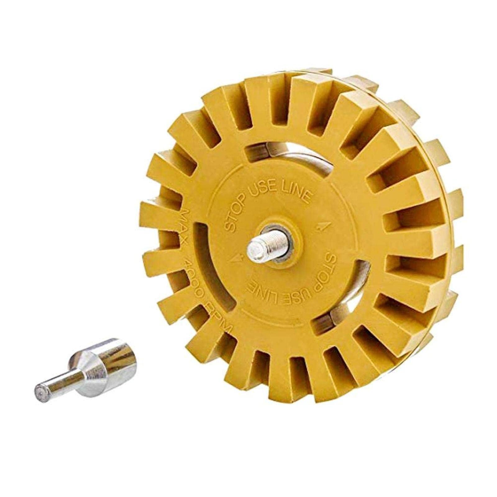 Disque De Dégommage Pneumatique 4 Pouces 100mm Roue Gomme Dissolvant Peinture Colle Caoutchouc