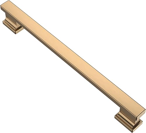 Alzassbg Paquete de 10 tiradores de gabinete de bronce champán, manijas de gabinete centrales de 7 pulgadas, accesorios de cocina para armarios y disponible en Yaxa Costa Rica