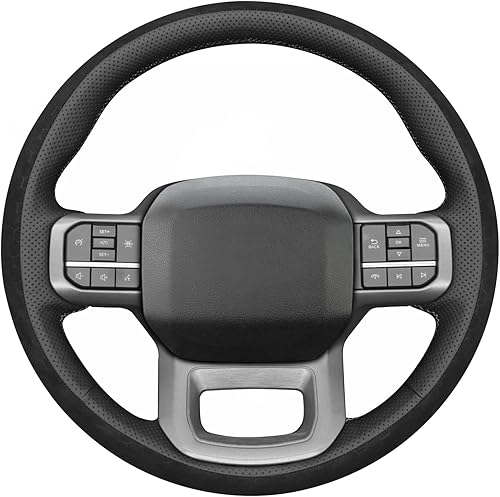 Miniatura 72 de MEWANT Hand Stitched Car Steering Wheel Wrap Cover for Ford F-150 2021-2023 / F-150 Lightning 2022-2023 Steering Wheel Accessories