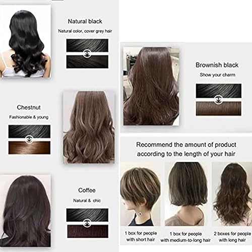 Miniatura 7 de Champú de tinte para el cabello Bubble Plant - Crema de color para lavar el cabello fácil de lavar, champú de tinte para el cabello con plantas de