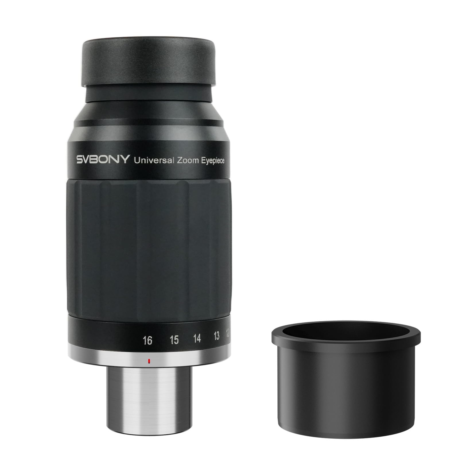Svbony SV245 Oculare per Telescopio con Zoom, 1.25" 8 mm-16 mm Oculare Universale per Telescopio, Campo Visivo Costante 63° Accessori per Astronomia con Adattatore da 2", per Osservazione della luna