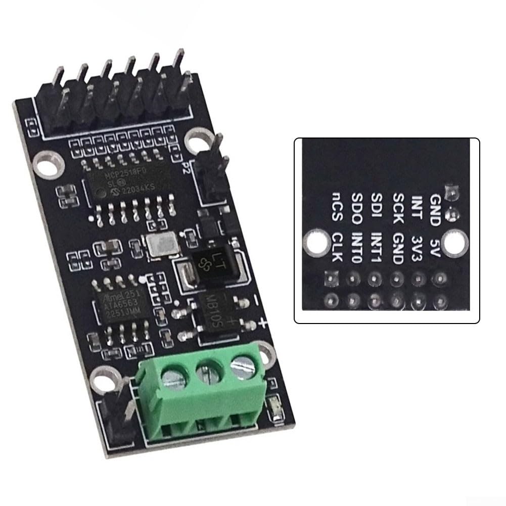 Für SPI zu CANFD MCP2518FD Modul elektronische Komponente mit 31 FIFOs, CAN2.0B und CANFD Formaten, für Automobil- und Industrieanwendungen