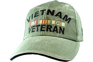 Eagle Crest US Vietnam Veteran Embroidered Eagle Logo Cap