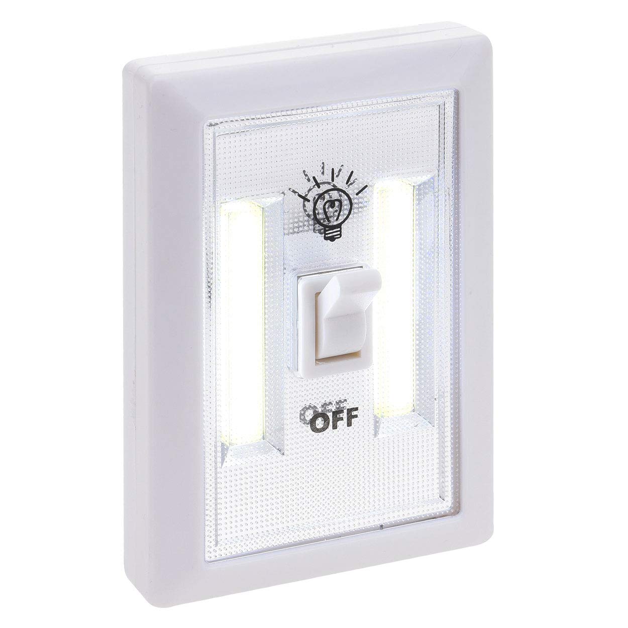 FX LightFX Magnetic Battery Operated Switch Night Light Cordless Portable Bright Cob Led Wireless Adhesive Mood Lamp Cabinet Garage Shed Shelf Closet Camping Lightening, White