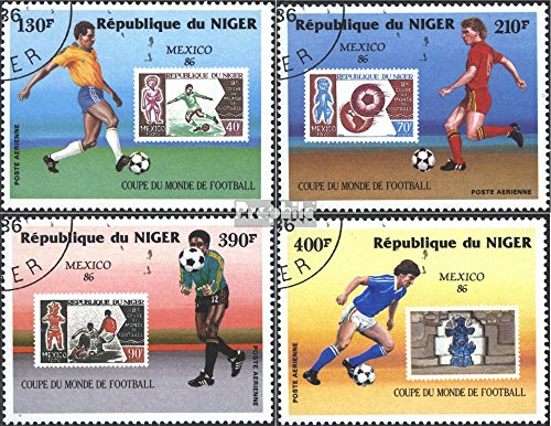 Prophila Collection Niger 991-994 (Completa Edizione) 1986 Coppa del Mondo, Messico (Francobolli per i Collezionisti) Calcio